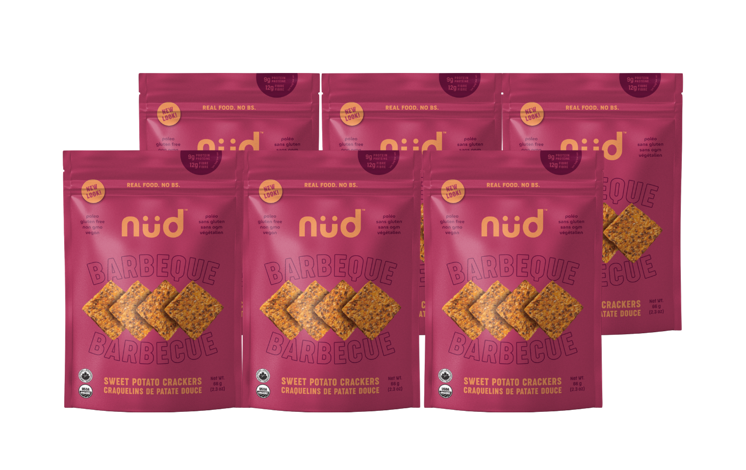 BBQ Sweet Potato Crackers (6-Pack)