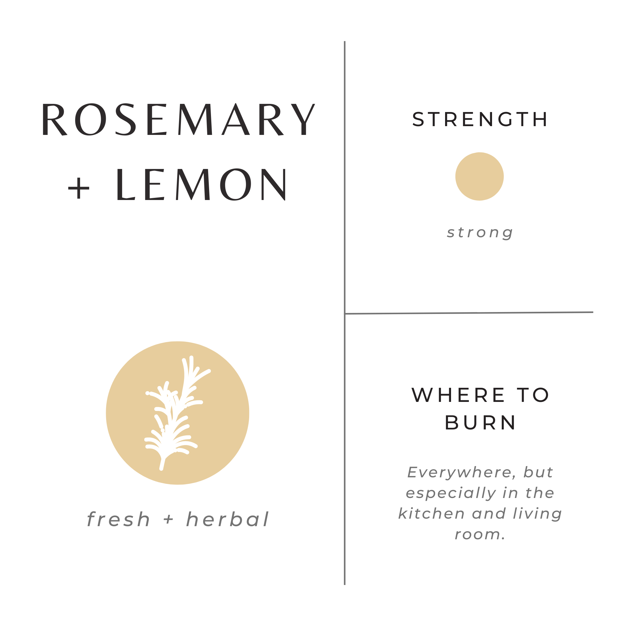 Rosemary & Lemon Signature Candle