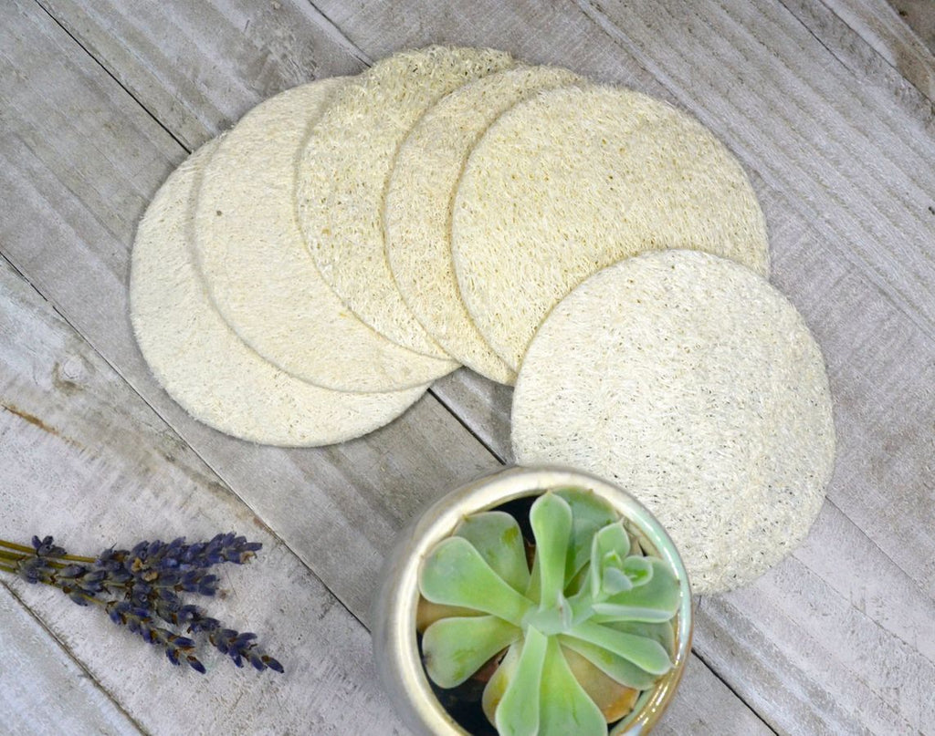 Natural Loofah Pads (5-pcs)