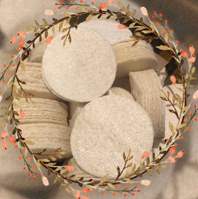 Natural Loofah Pads (5-pcs)