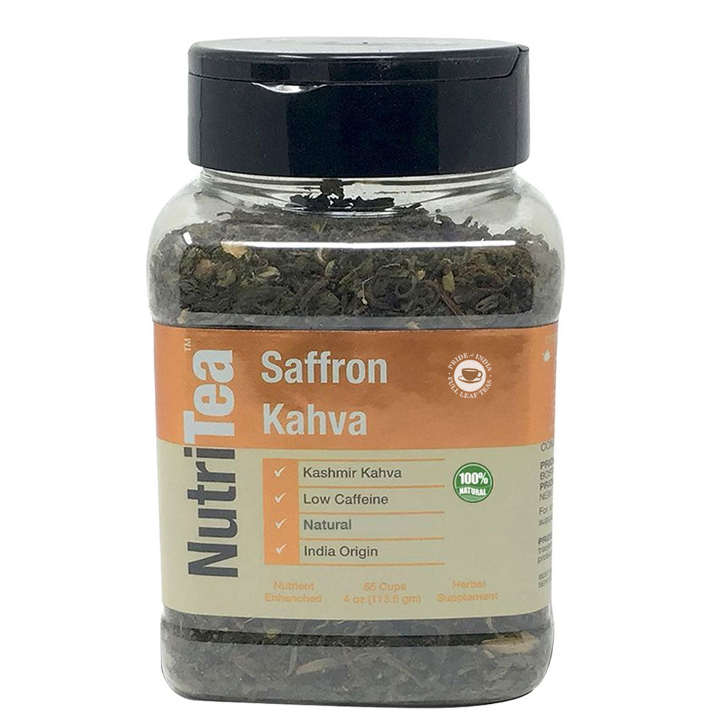 NUTRITEA Natural Saffron Kahwa Chai Full Leaf Tea