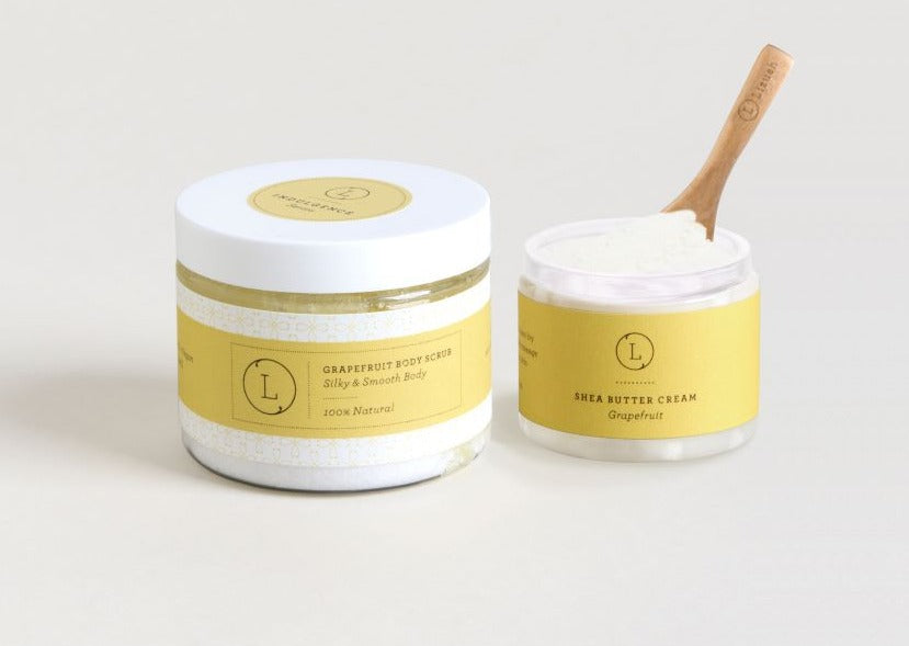 Grapefruit Shea Butter & Body Scrub Reviving Set