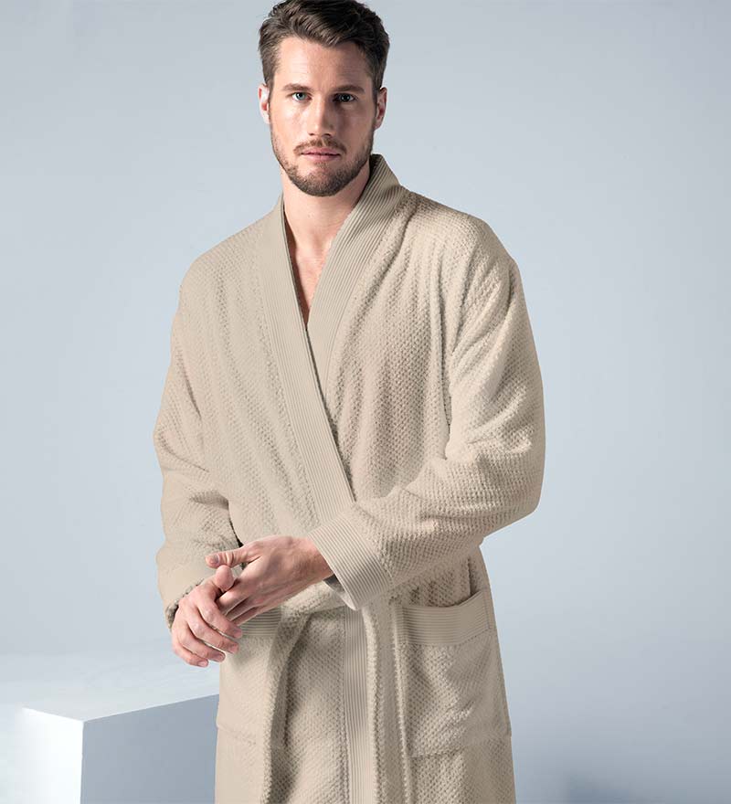 Men's Terry Cloth Kimono Robe