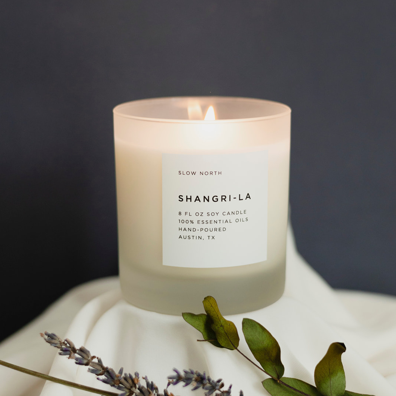 Shangri-La Signature Candle (Eucalyptus, Lavender & Lemongrass)
