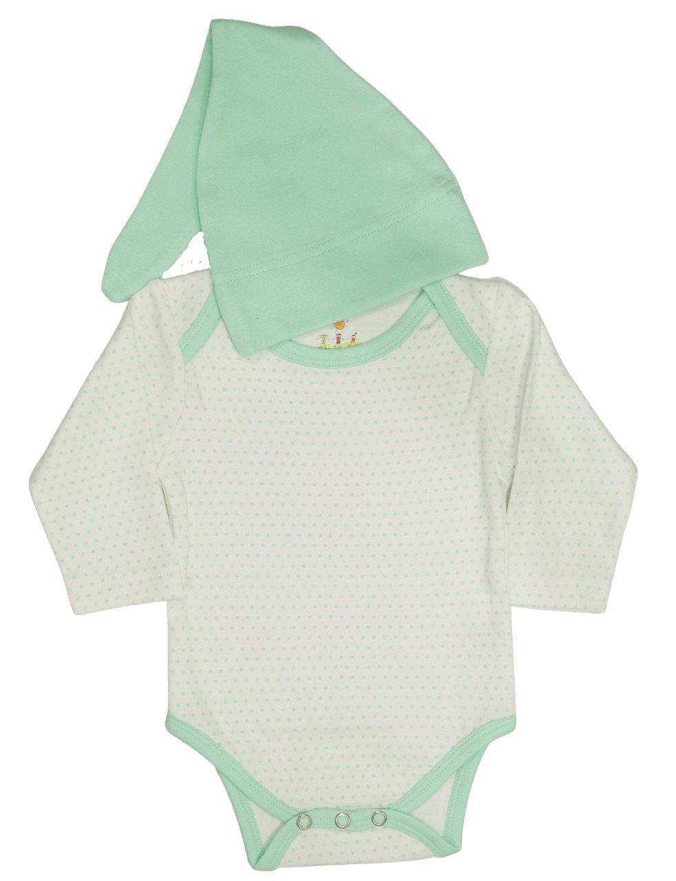 Snap Long Sleeve Body Suit & Hat (Available in 4 Colors)