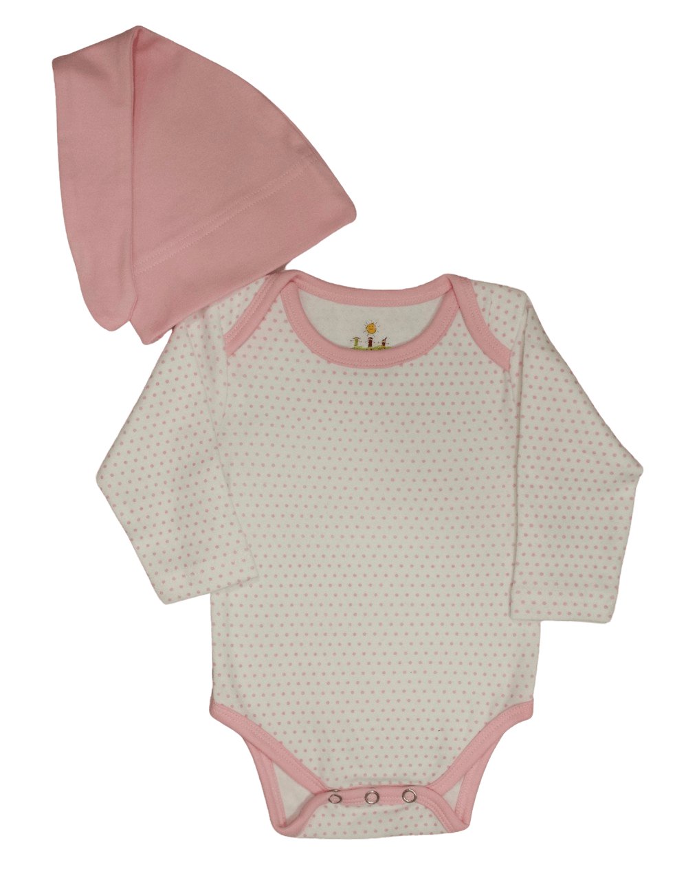 Snap Long Sleeve Body Suit & Hat (Available in 4 Colors)