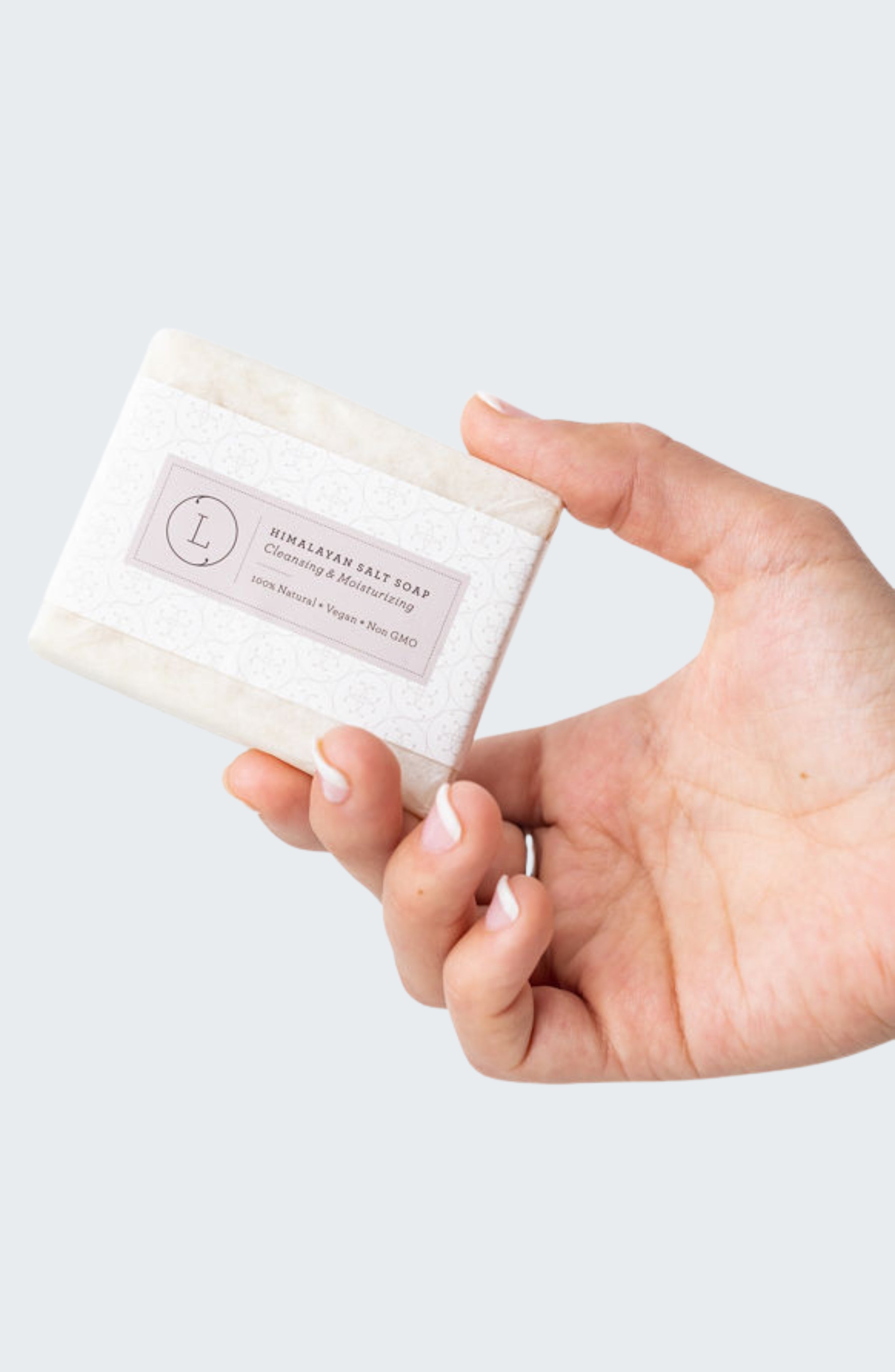 Natural Handmade Himalayan Salt Bar Soap - Unscented (2ct.)
