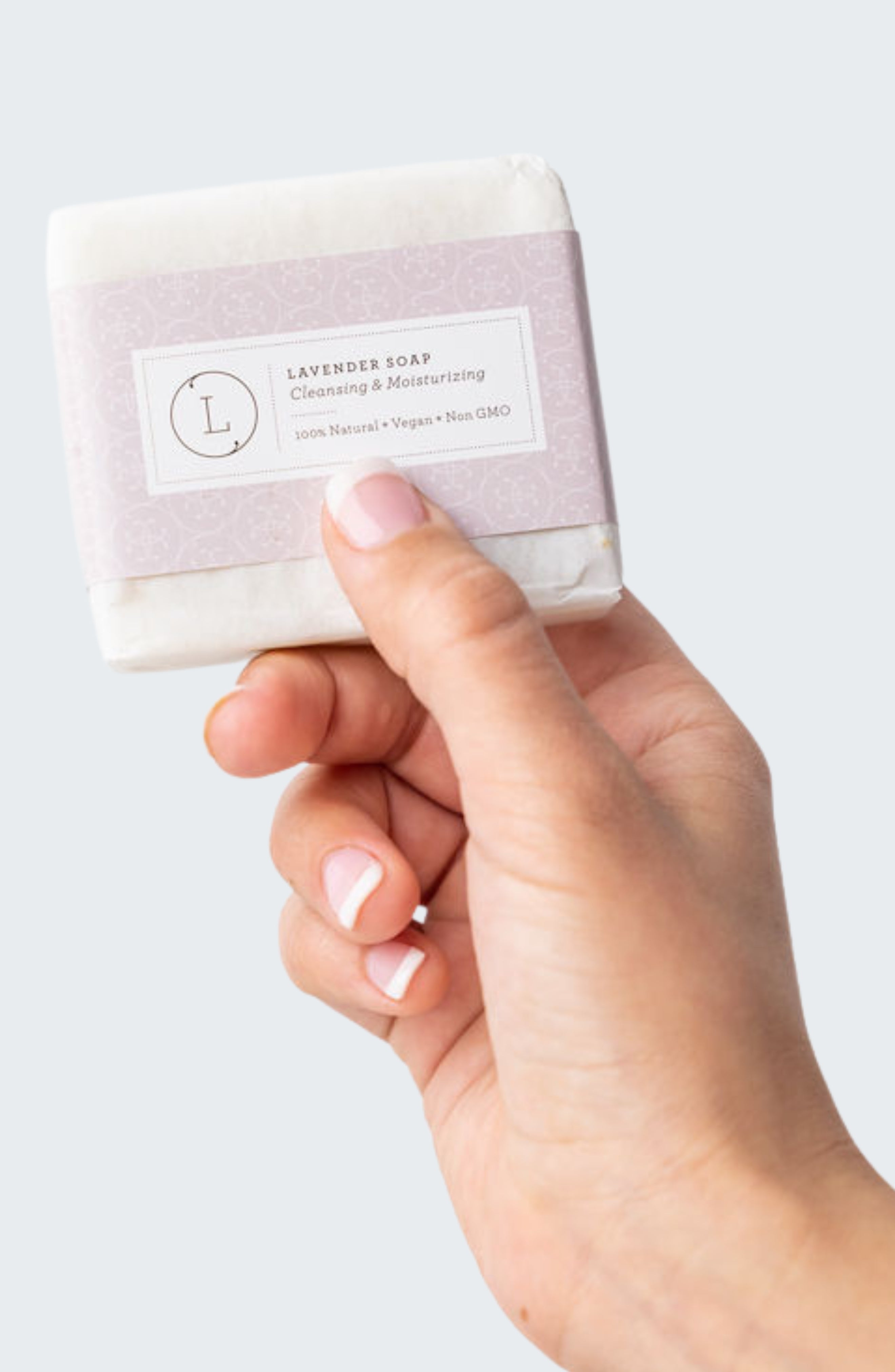 Natural Lavender Handmade Bar Soap (2ct.)