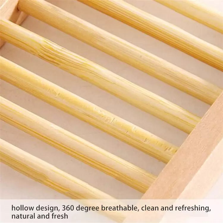 Bamboo Soap Dish (4-Pack)