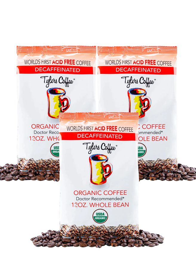 Acid-Free Whole Beans Coffee - Decaffeinated