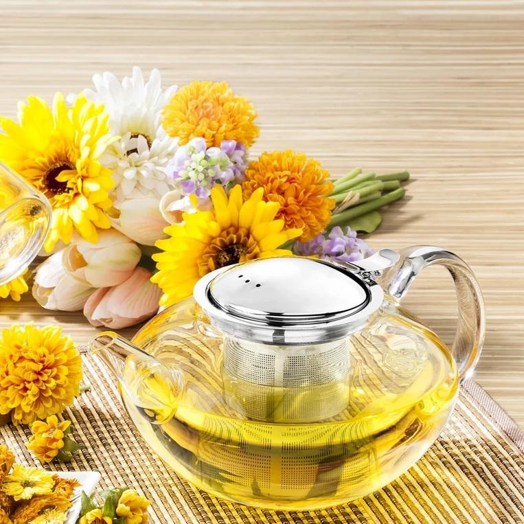 Thermo Glass Teapot | High Temperature & Shock Resistant (52 fl.oz./1550ml)
