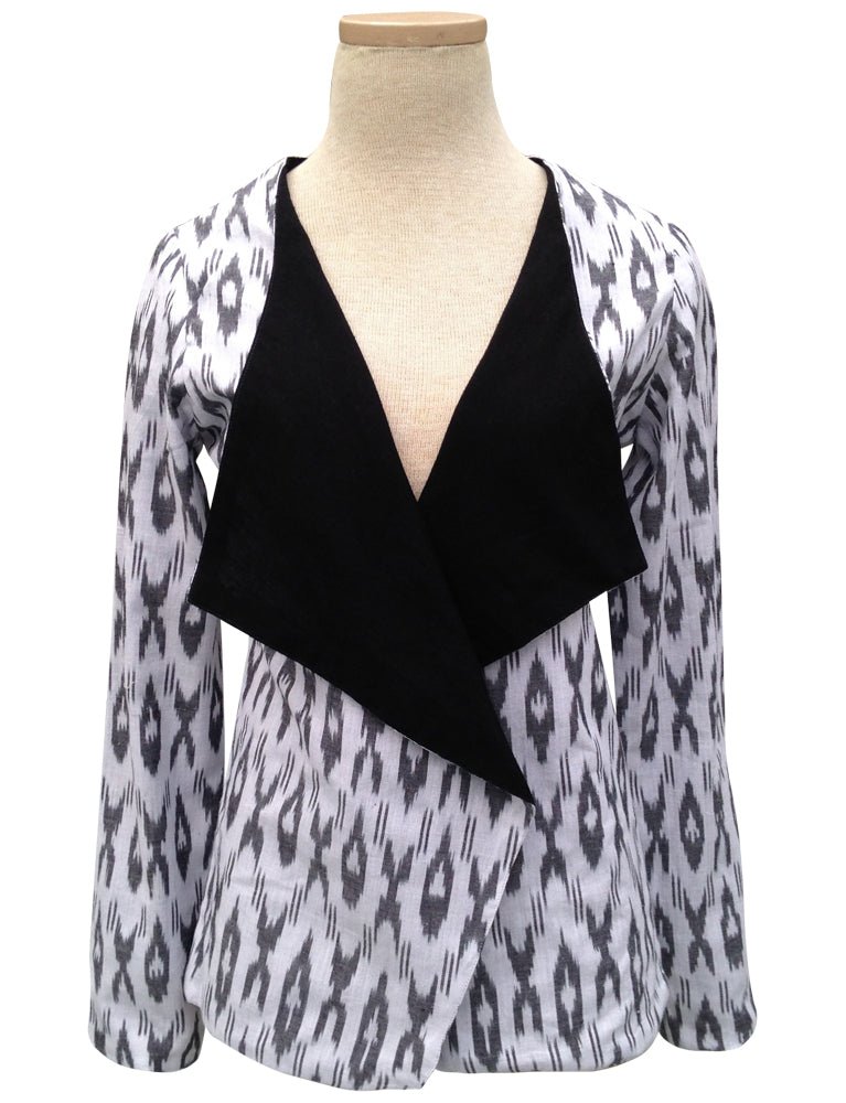 White Ikat Jacket