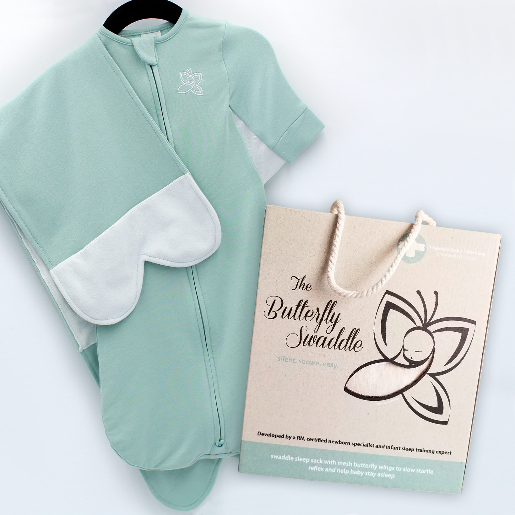 The Butterfly Swaddle: All-in-One Organic Swaddle - Sleep Sack & Transitioning System