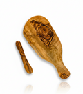 Mediterranean Olive Wood Bread & Butter Set (2-Pcs)