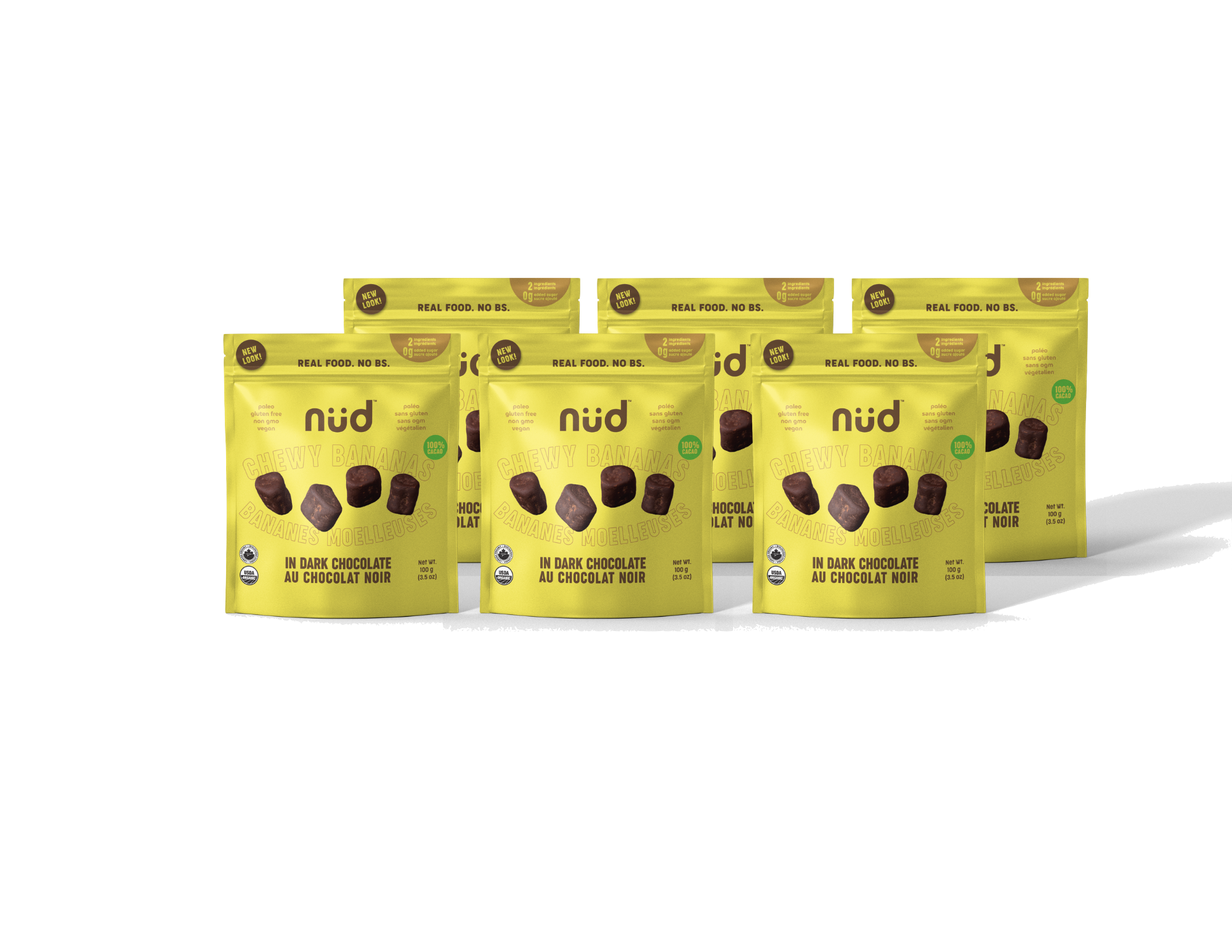 Chocolate Covered Chewy Bananas (4-pack)