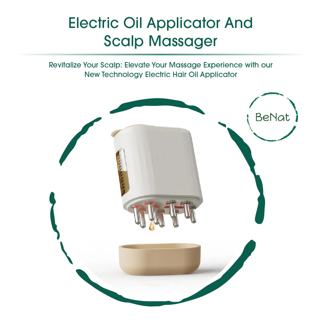 2-in-1 Electric Oil Applicator Scalp Massager