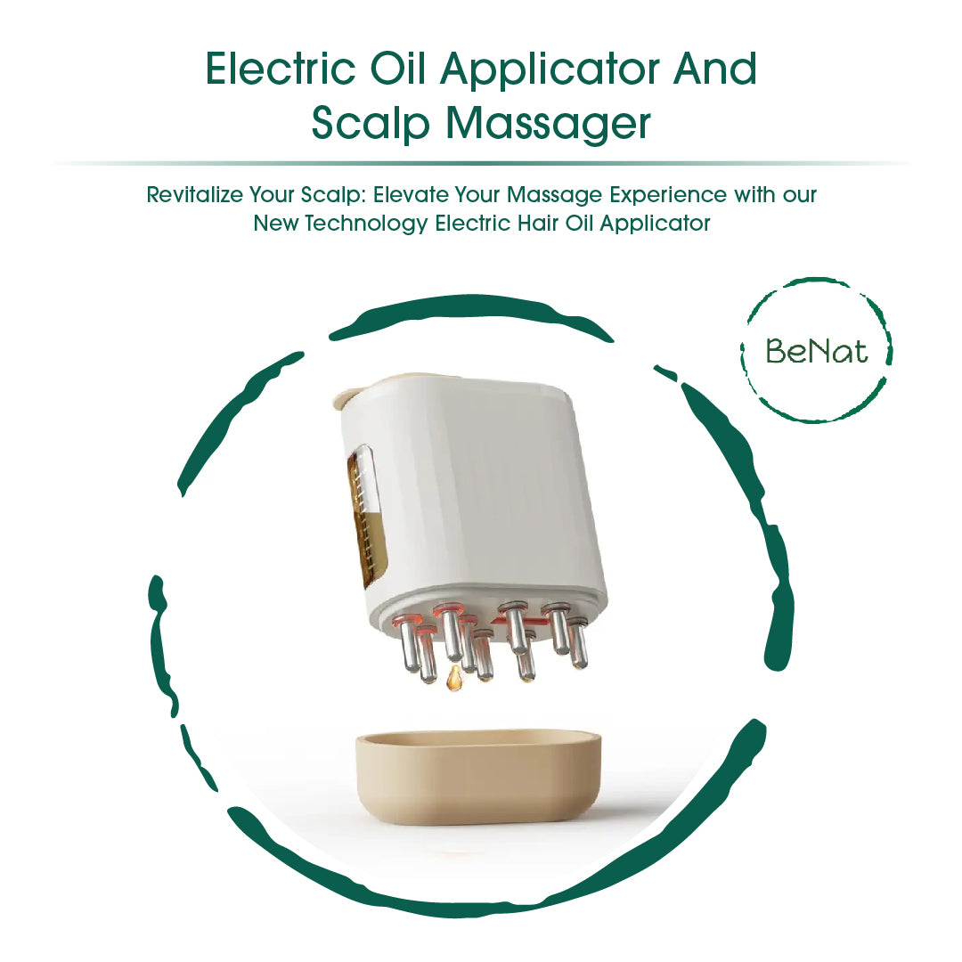 2-in-1 Electric Oil Applicator Scalp Massager